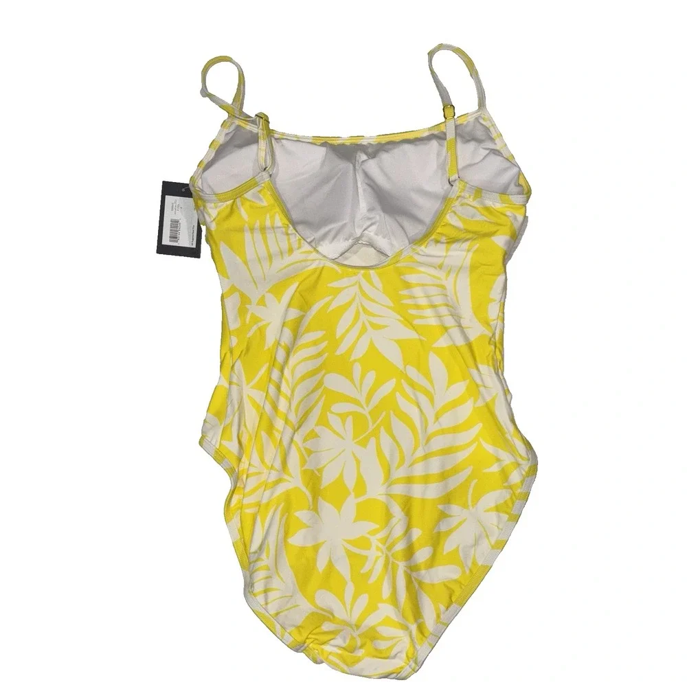 Kate‎ Spade New York | NWT Yellow White Floral One Piece Swimsuit | Size XL